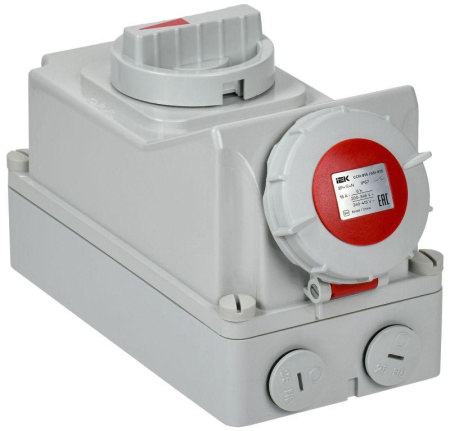 Розетка с мех. блокировкой 16А-6ч 380В 3P+PE+N ССИ-815 IP67  PSR12-016-5-5-67