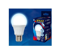 Лампа светодиодная LED-A60 10W/DW/E27/FR PLP01WH Яркая 10Вт грушевидная матовая 6500К холод. бел. E27 (упак. картон)  UL-00002004