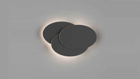 Светильник настенный O-SHADE GW-6809R-12-BL-WW 12Вт 3000К IP20 черн.  00-00003205