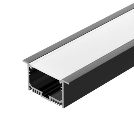 Профиль SL-LINIA62-F-2500 BLACK+OPAL с экраном алюм.  036307