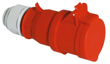 Розетка кабельная 16А 5п 3P+N+PE 6ч 400В IP44 Quick-Connect  3136