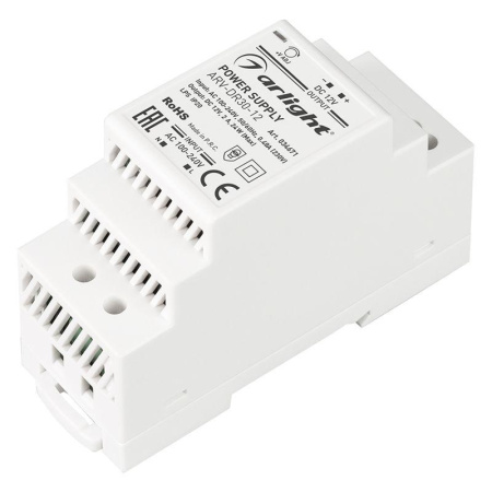 Блок питания ARV-DR30-12 12В 2А 24Вт IP20 DIN-рейка  034671