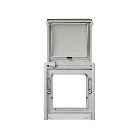 Рамка 1-м 44 Aqua с крыш. сер.  4400092-035
