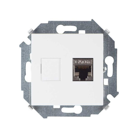 Розетка компьютерная 15 RJ45 кат.6A AMP FTP бел.  1591563-030
