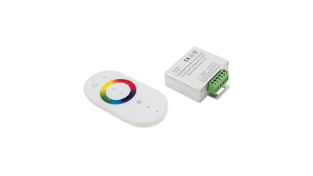 Контроллер радио touch DELUCE RF-RGB-S-18A-WH1 18А 12/24В  00000000279