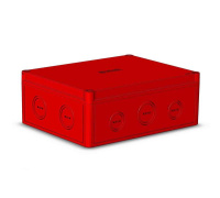 Коробка ПК низкая крышка красн. DIN  КР2803-743 Коробка ПК низкая крышка красн. DIN  КР2803-743