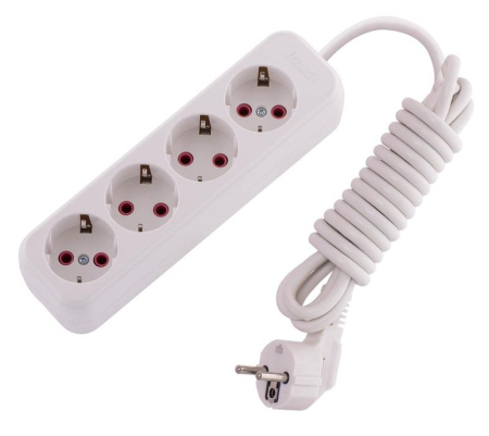 Удлинитель 4х3м с заземл. 16А IP20 Lila  720-0403-401
