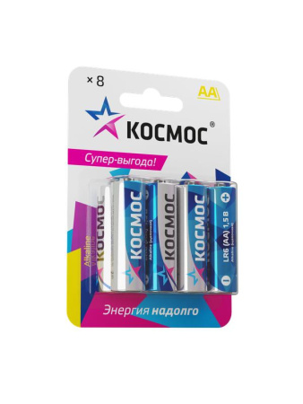 Элемент питания алкалиновый AA/LR6 BP-8 (блист.8шт)  KOCLR6BL8