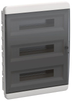Корпус пластиковый ЩРВ-П-54 IP41 черн. прозр. дверь TEKFOR  TF5-KP12-V-54-41-K01-K03