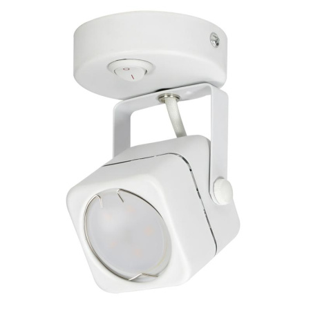 Светильник декоративный DLC-S613 GU10/B WHITE Sotto GU10 накладной без лампы выкл. на корпусе метал. бел.  UL-00009423