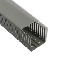 Кабель-канал 60х60 L2000 перфорированный самоклеящийся сер. (паз 5мм зуб 7мм с отв.)  28-5017