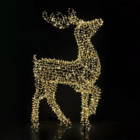 Фигура объемная "Северный олень" 300х200см 3000LED тепл. бел. 110Вт IP65  501-235