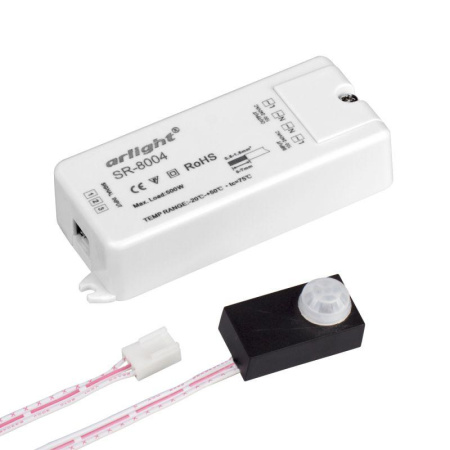 Датчик SR-8004 black (220В 500Вт PIR-Sensor)  020864