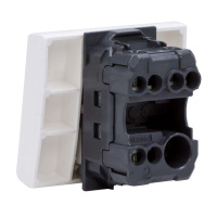 Переключатель перекрестный 1-кл. 2мод. Viva 16А IP20 бел.  45022