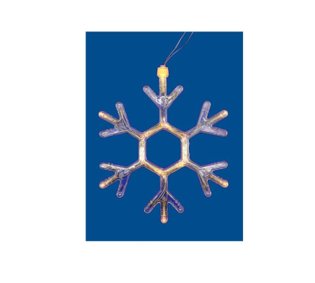 Фигура ULD-H1819-012/STA/3AAA WARM WHITE IP20 SNOWFLAKE Снежинка 3AAA (не в/к) 18х19см подвес 12 LED провод прозр.  UL-00007251