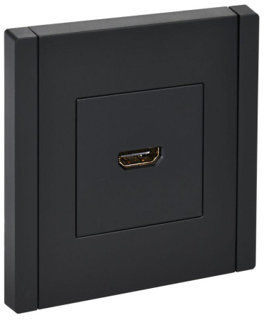 Розетка HDMI FORTE&PIANO FP140 черн.  FP-H10-K02