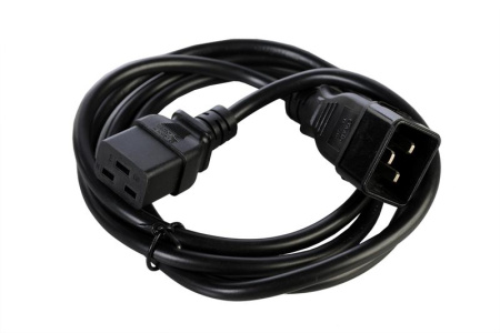 Шнур питания с заземлением IEC 60320 C19/Schuko 16А/250В 3х1.5 1.8м ПВС-АП-3х1.5-250-S22C19-16-1.8 R-16-Cord-C19-S-1.8  1886606