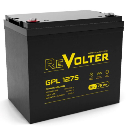 Аккумулятор 12В 75А.ч  GPL 1275