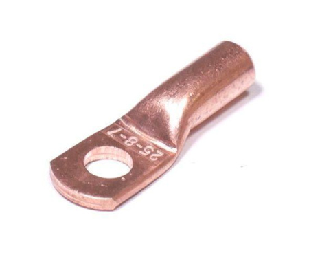 Наконечник медный ТМ 25-8-7мм УХЛ3 (опрес.) (уп.100шт)  zeta10717