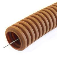 Труба гофрированная ПВХ легкая d16мм 350 Н бук с/з черн. (уп.10м)  PR01.0036