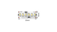 Лента светодиодная стандарт 3014 240 LED/м 24 Вт/м 12В IP20 тепл. бел. (уп.5м)  00-00009470 Лента светодиодная стандарт 3014 240 LED/м 24 Вт/м 12В IP20 тепл. бел. (уп.5м)  00-00009470
