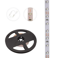 Лента светодиодная SMD3528 син. 4.8Вт/м 60LED/м 12В IP23 (уп.5м)  141-333