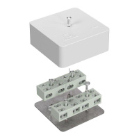 Коробка огнестойкая разветвительная для кабель-канала 40-0450-FR6.0-4-8-Р Е15-Е60 75х75х30  40-0450-FR6.0-4-8-Р