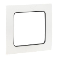 Рамка 1-м Стокгольм бел. с линией цвета черн. PROxima  EXM-G-304-10