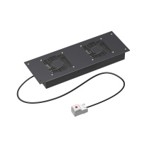 Модуль потолочный вентиляторный 2 вентилятора с термостатом для крыши 600 RAL9005  R5VSIT6002FTB