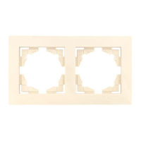 Рамка 2-м Валенсия крем. PROxima  EWM-G-302-20