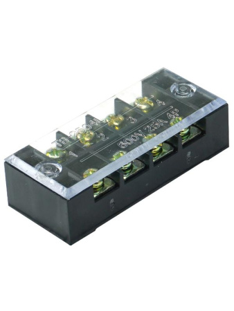Блок зажимов ТВ-2504. 25А. 4 клеммные пары IP30  ET522085