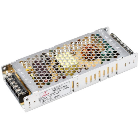 Блок питания HTS-200-5-Slim 5В 40А 200Вт IP20 сетка 3 года  020991