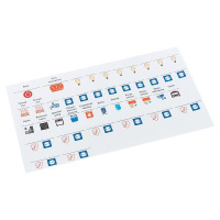 Наклейка модульная средний комплект с инд. ШК 137х240 PROxima  mn-1-2-x