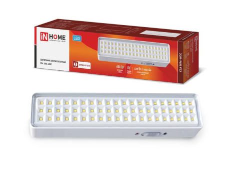 Светильник светодиодный СБА 1096-60DC 60LED 1.5А.ч lithium battery DC аварийный  4690612029481