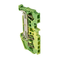 Колодка клеммная ST-2.5 3 вывода земля пружинная  plc-jxb-st-2.5-3-pen