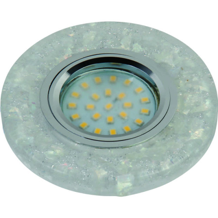 Светильник декоративный Luciole DLS-L103 CHROME/CLEAR 1х35Вт GU5.3 IP20  10717