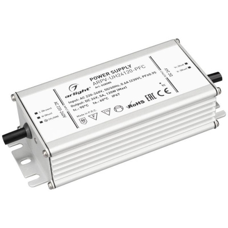 Блок питания ARPV-UH24120-PFC 24В 5.0А 120Вт IP67 метал. 7 лет  028085