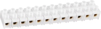 Колодка клеммная 16х60кв.мм 12 пар NTB-HPE-S12-150/WH квадратн. полиэтилен бел.  71010 Колодка клеммная 16х60кв.мм 12 пар NTB-HPE-S12-150/WH квадратн. полиэтилен бел.  71010