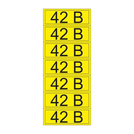 Наклейка знак электробезопасности "42В" 35х100мм  55-0003-1