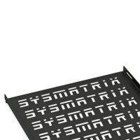 Полка 19дюйм стационарная перф. глубиной 550мм для напольных шкафов глубиной 800мм (RAL 9004) черн.  SH 8002.900