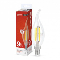 Лампа светодиодная LED-СВЕЧА НА ВЕТРУ-deco 9Вт свеча на ветру прозрачная 4000К нейтр. бел. E14 1040лм 230В  4690612026244