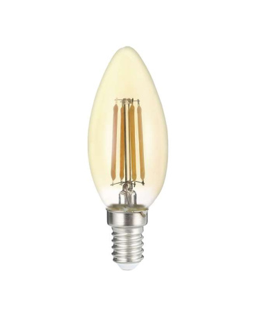 Лампа светодиодная филаментная PLED OMNI 6Вт C35 3000К тепл. бел. E14 230В/50Гц Gold  5020634