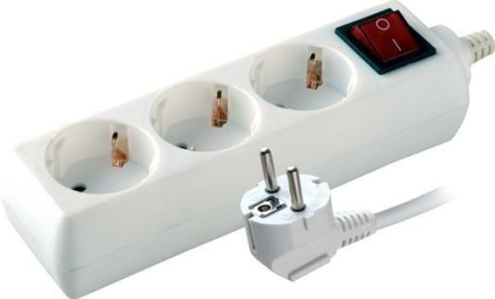 Удлинитель 3х5м с заземл. 16А IP20 S 3х5-ZDV 2.2кВт с выкл.  9329