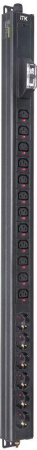 Блок распределения питания BASE PDU PV1111 23U 1ф 16А 6SCHUKO 12C13 2.6м SCHUKO  BS-PV12-06D-12C13-11
