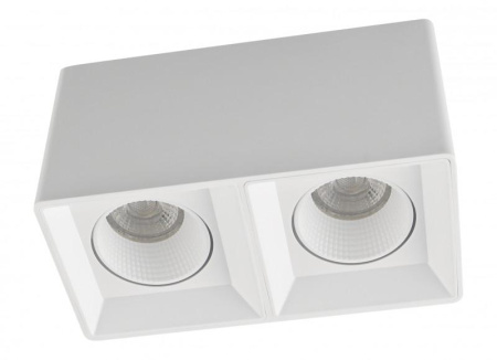 Светильник накладной IP20 10Вт GU5.3 LED бел./бел. пластик  DK3085-WH