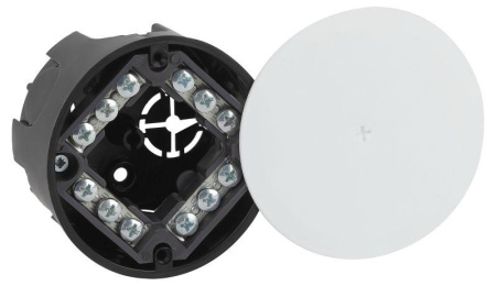 Коробка распаячная для твердых стен клеммник крышка IP42 KRT-k-74-42  Б0057231