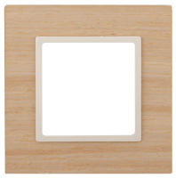 Рамка 1-м 14-5301-11 дерево Elegance клен+сл. кость ЭРА Б0034570