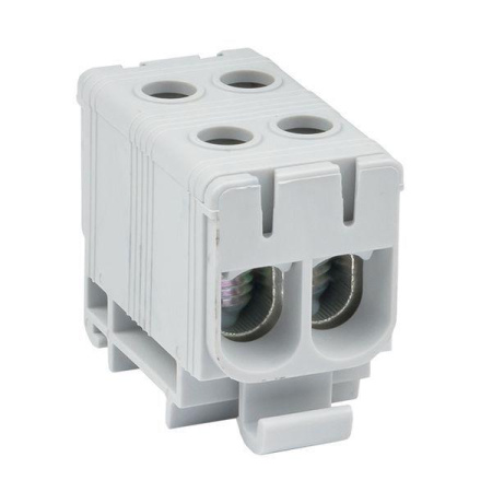 Клемма силовая вводная двойн. КСВ 16-50кв.мм сер.  plc-kvs2-16-50-grey