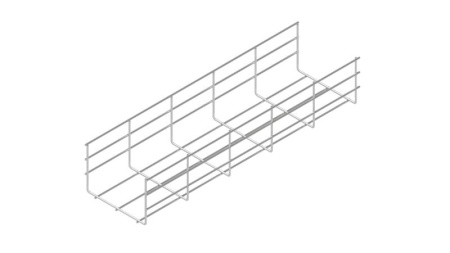 Лоток проволочный 200х100 L3000 сталь 4мм PL100-200-4-3000 HD гор. оцинк. КМ LO0542