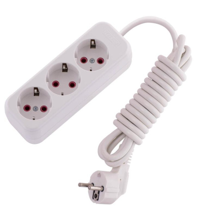 Удлинитель 3х3м с заземл. 16А IP20 Lila  720-0303-301